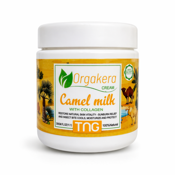 Orgakera Camel Milk Collagen Cream 300ml – Hydrating & Nourishing Skin Cream