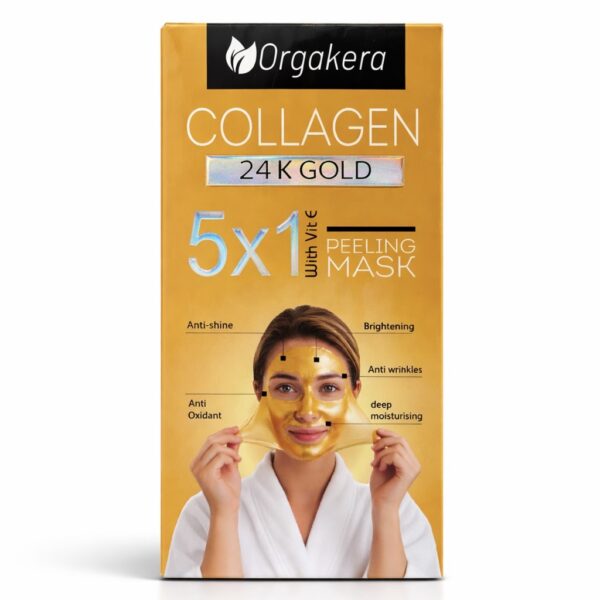 Orgakera Collagen Gold Mask 120g – Hydrating & Brightening Face Mask