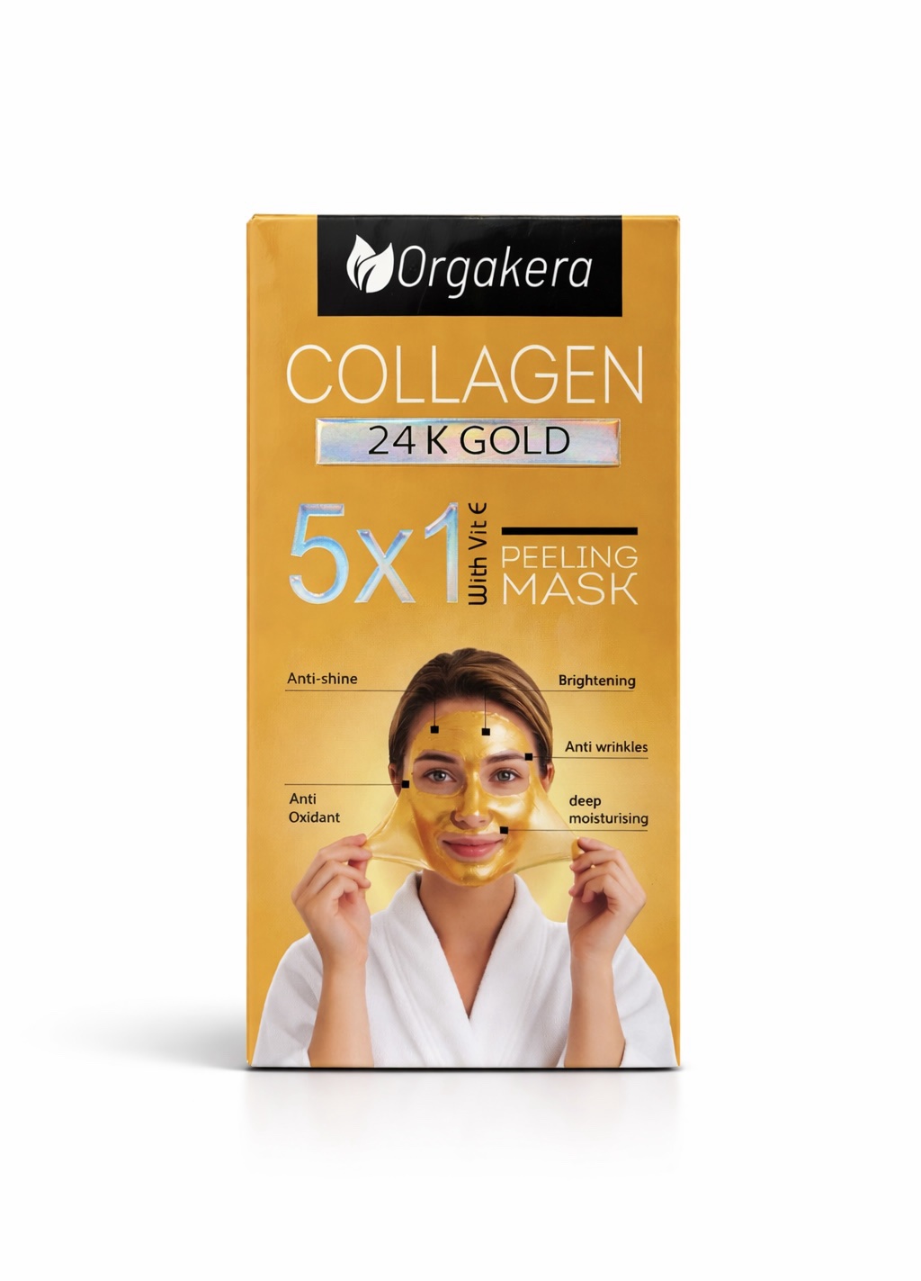 da0d727f-d852-436b-80ab-0c3825300fc1 Orgakera Collagen Gold Mask 120g – Hydrating & Brightening Face Mask - Image 1