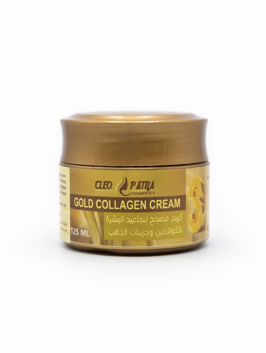 img_9390 Cleopatra Gold Collagen Cream 125ml – Hydrating & Smoothing Face & Neck Cream - Image 1