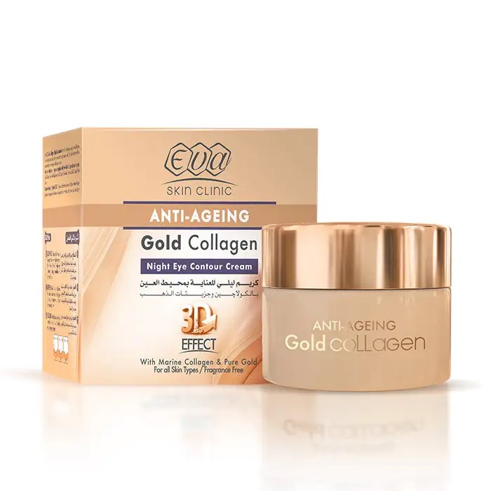 img_0076 Eva Skin Clinic Gold Collagen Night Eye Contour Cream 15ml – Hydrating Eye Care - Image 1